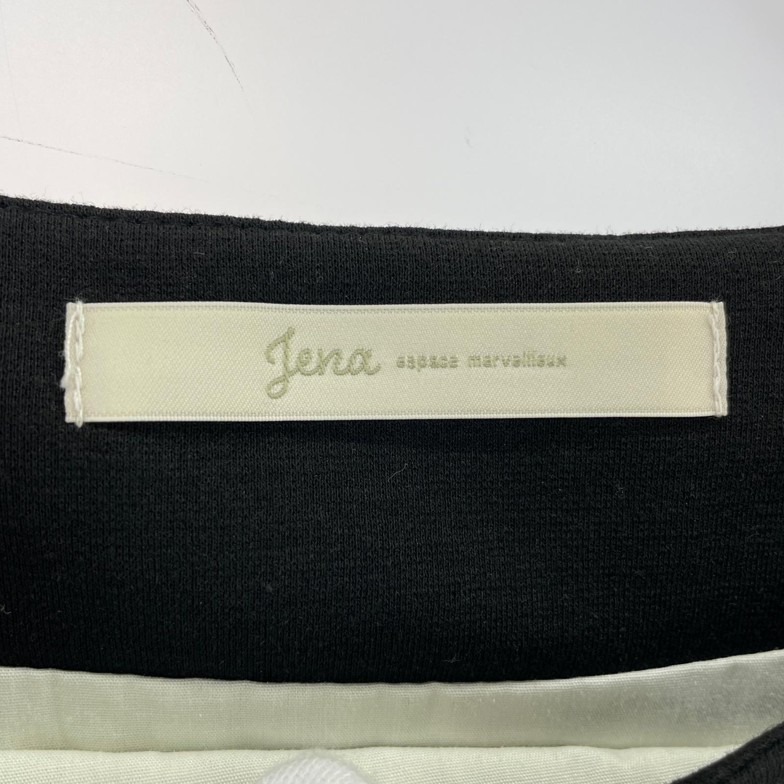 半袖Tシャツ Jena espace merveilleux ドッキングブラウス ブラック