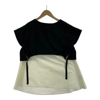 半袖Tシャツ Jena espace merveilleux ドッキングブラウス ブラック