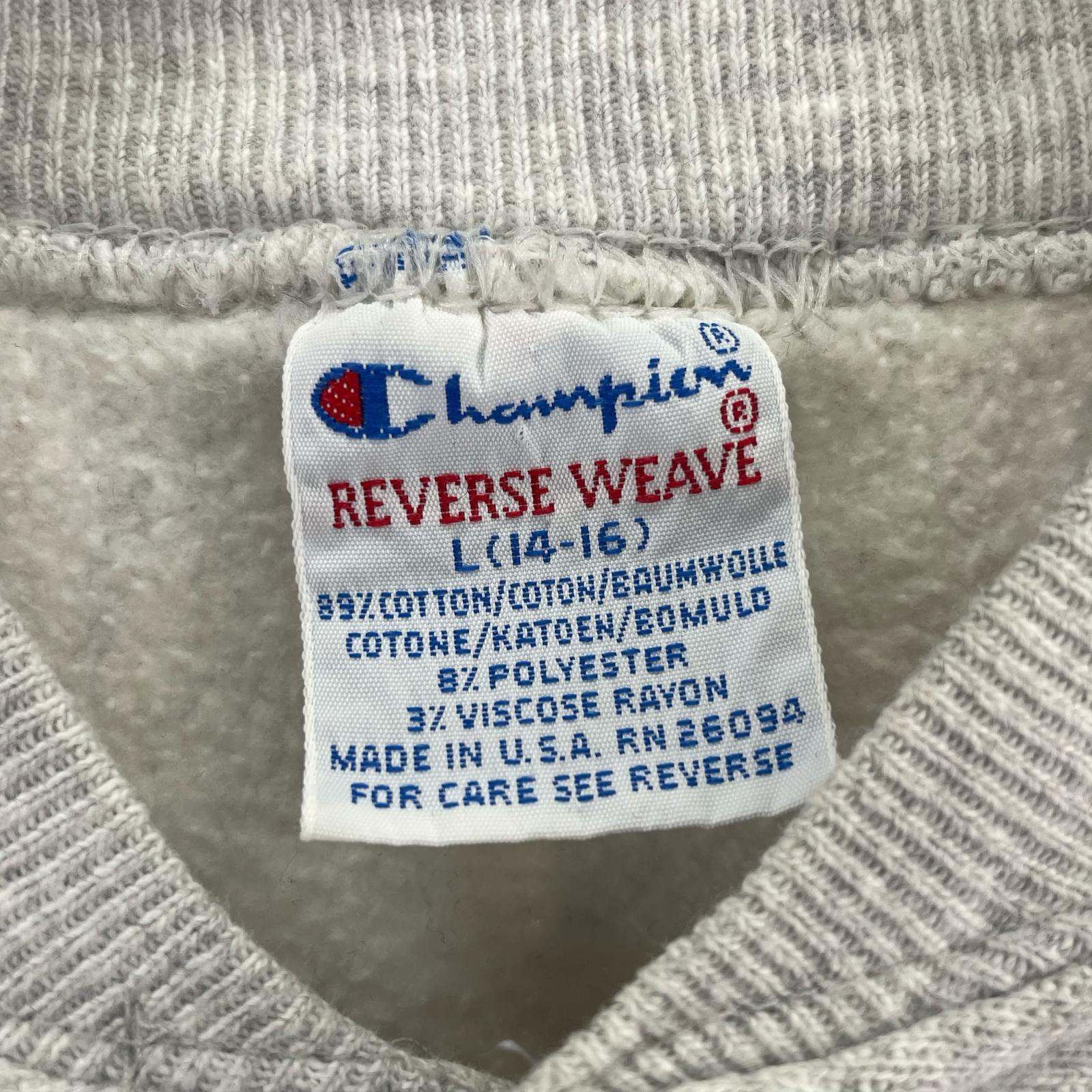 スウェット 80s Champion Revers Weave/灰 L グレー