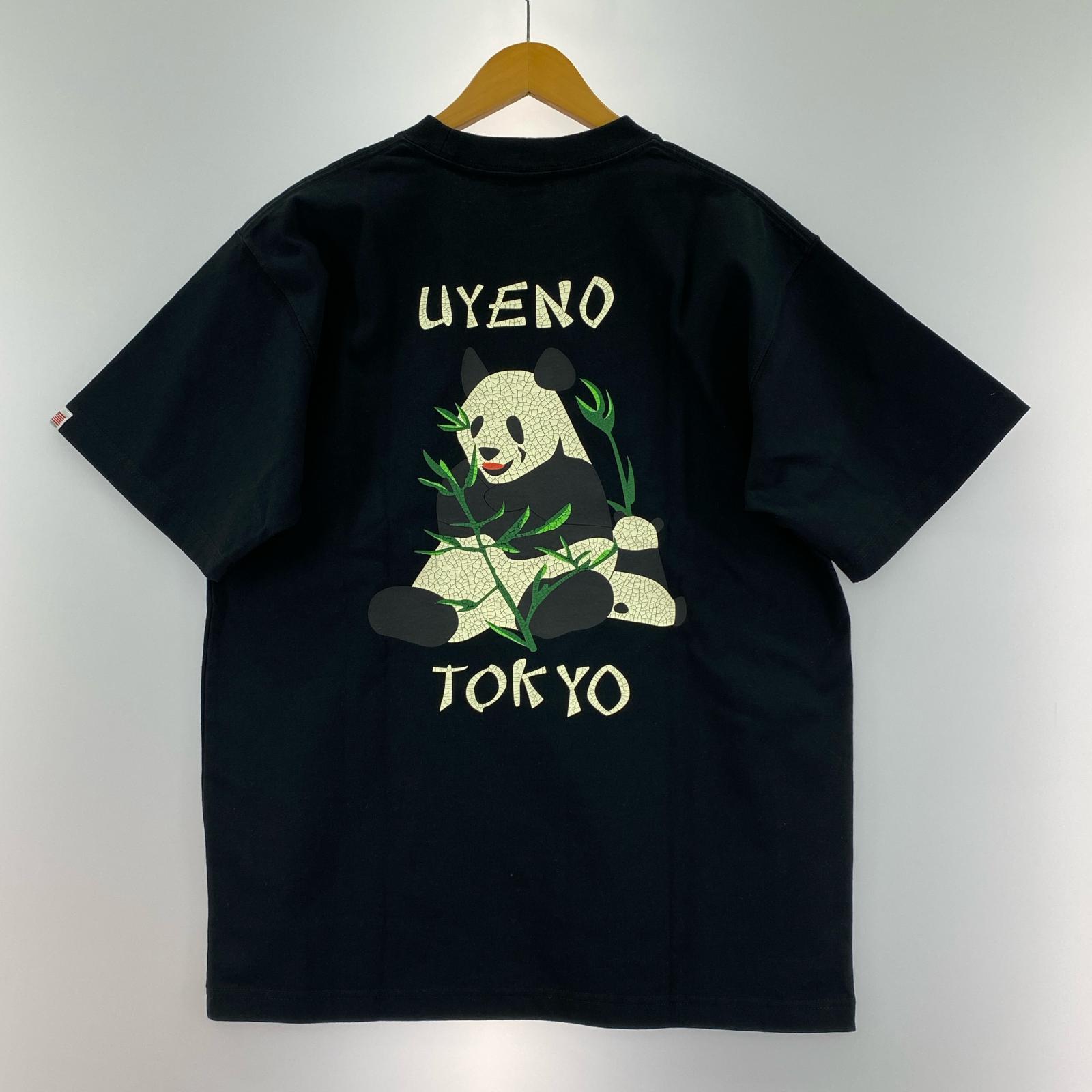 半袖Tシャツ パンダ M ブラック