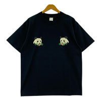 半袖Tシャツ パンダ M ブラック