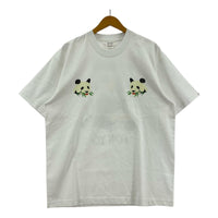 半袖Tシャツ パンダ/白 L ホワイト