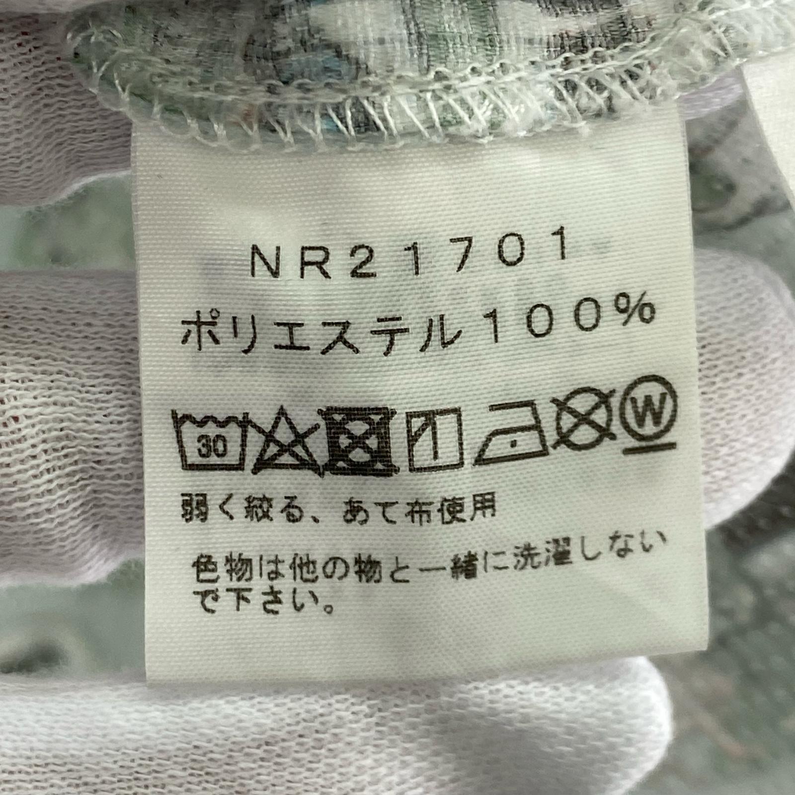 半袖シャツ 総柄 青 M