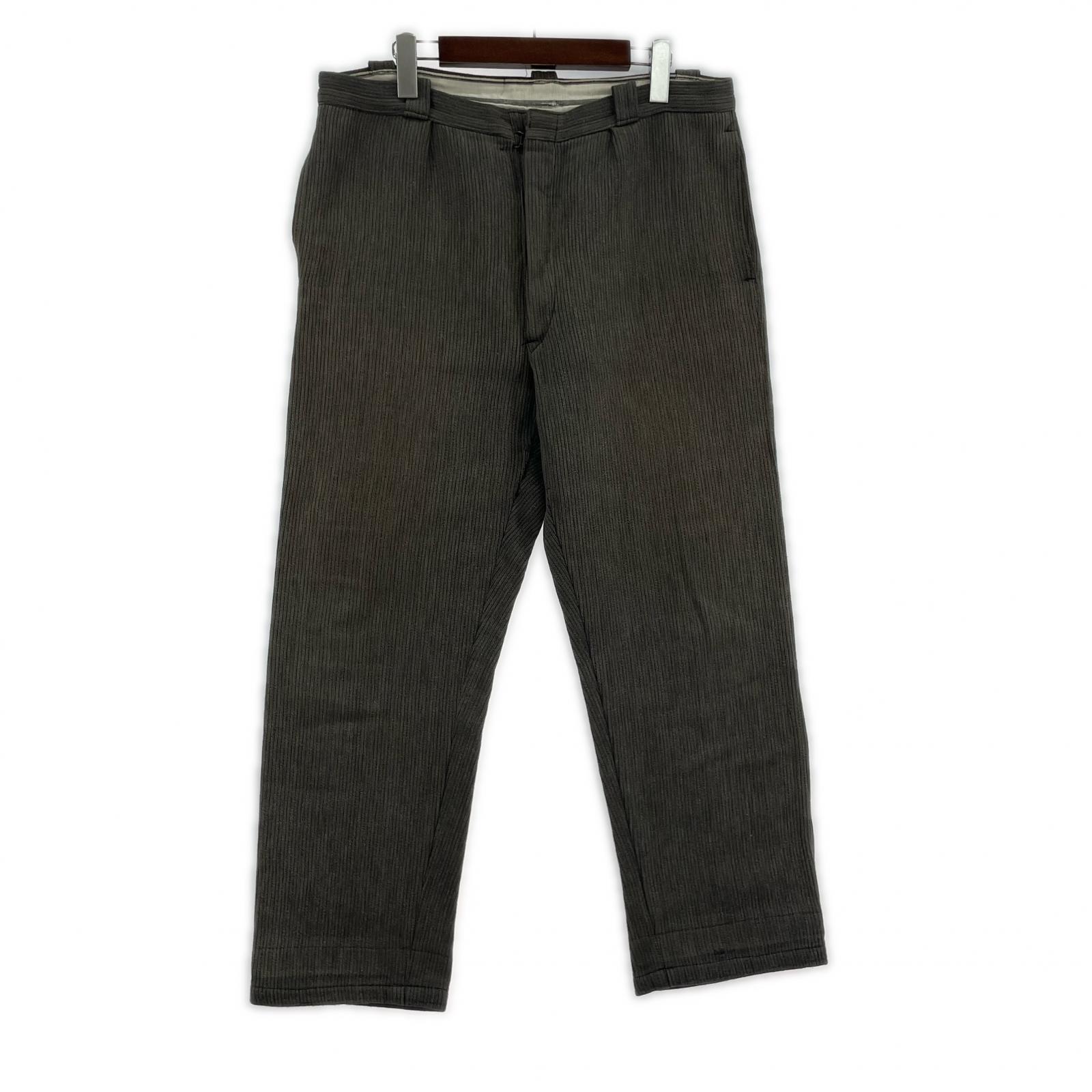 パンツ 60s ユーロヴィンテージ ピケパンツ グレー