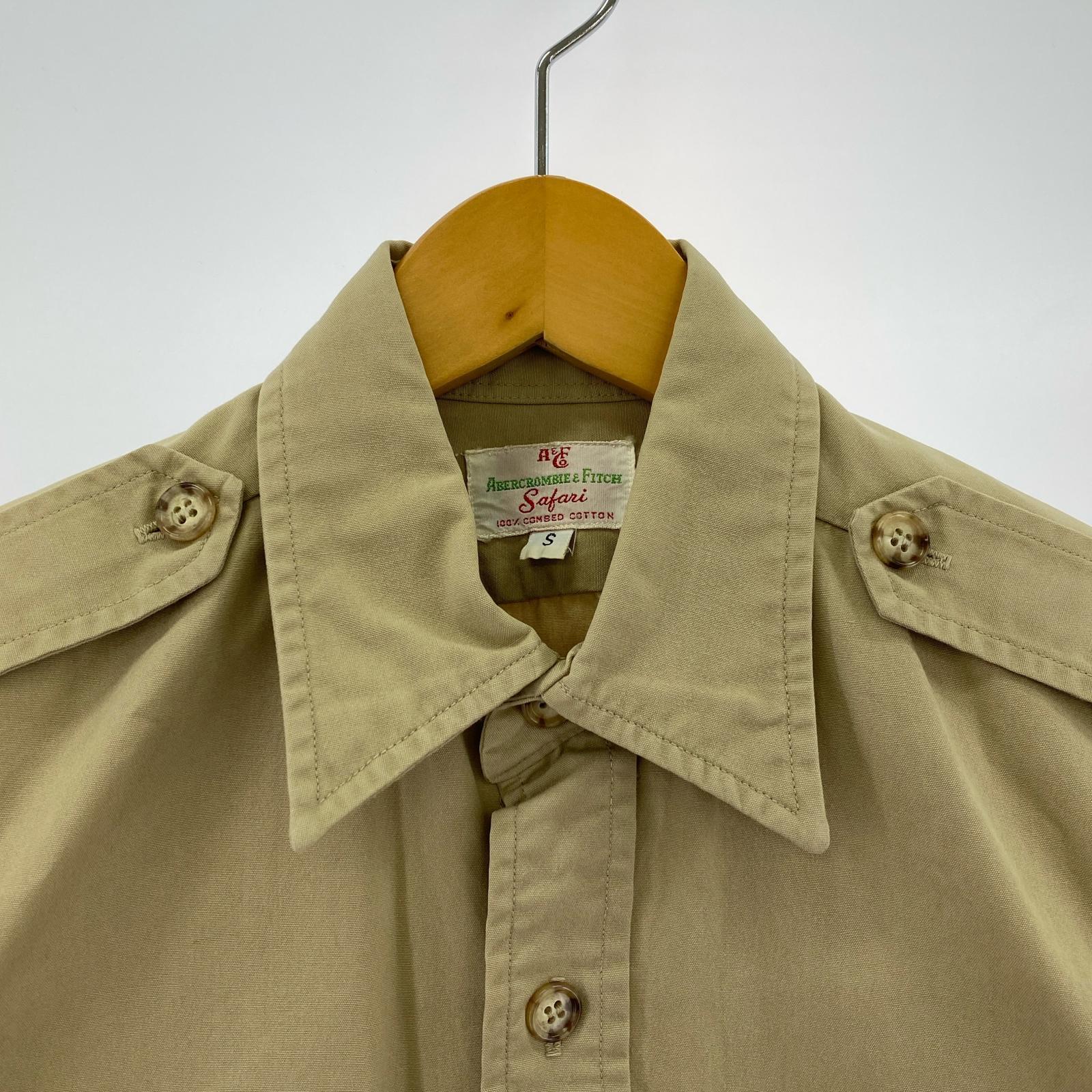 半袖シャツ abercrombie&fitch シャツ OLD 70s S ベージュ