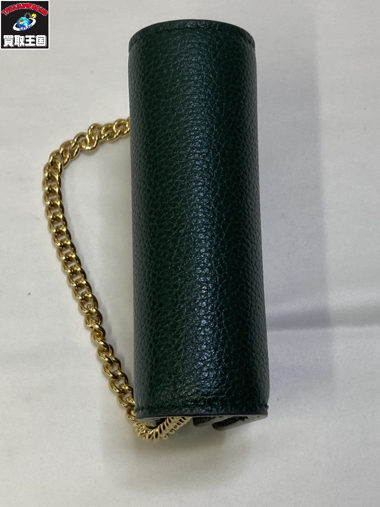 GUCCI グッチ ズゥミ チェーン付き カードケース 570660/525040
