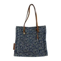 トートバッグ MARC JACOBS Washed Monogram Blue Denim Tote Bag