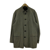 ジャケット ISSEY MIYAKE ハウンドトゥース柄 マオカラージャケット L L