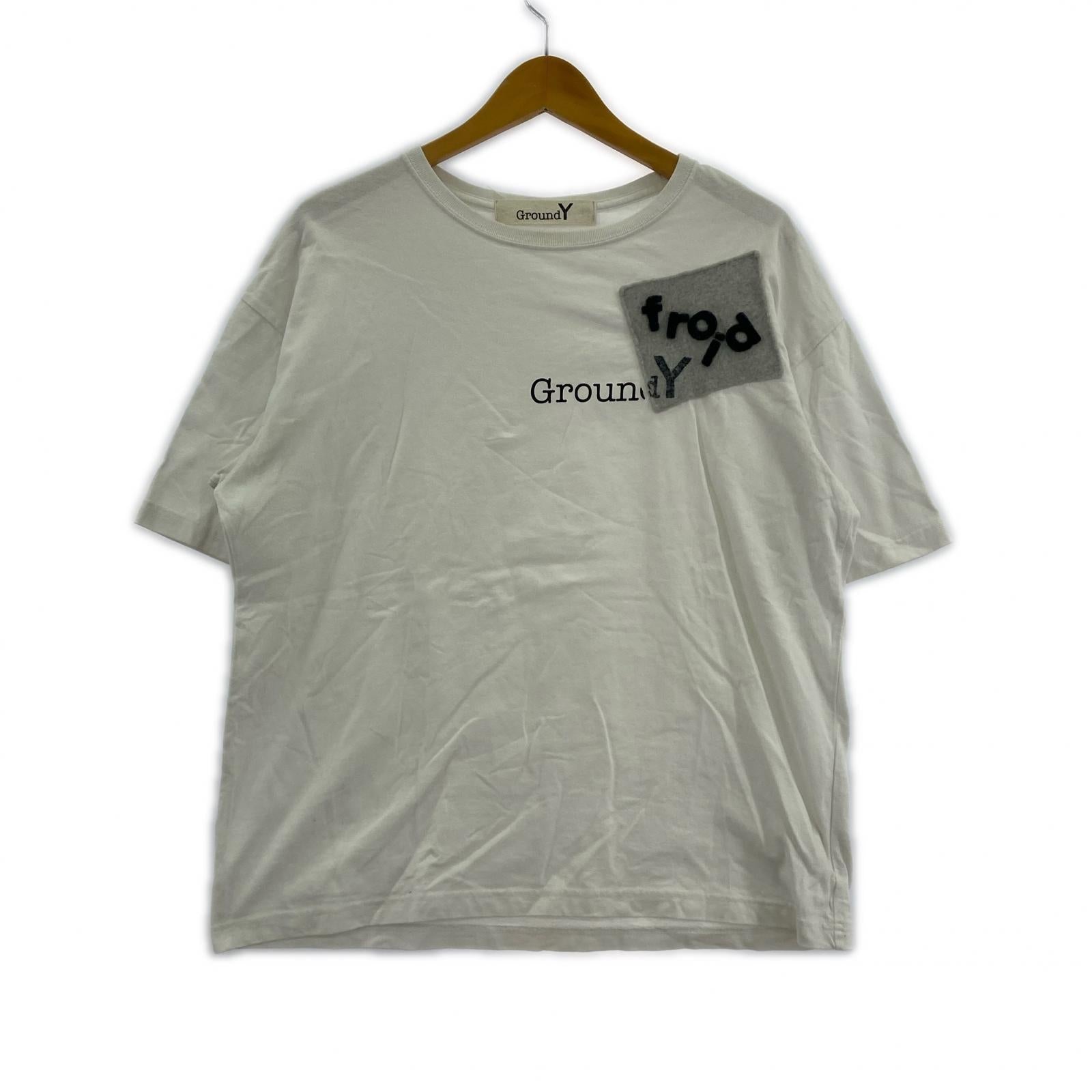 半袖Tシャツ パッチワークカット 白 2 2 ホワイト