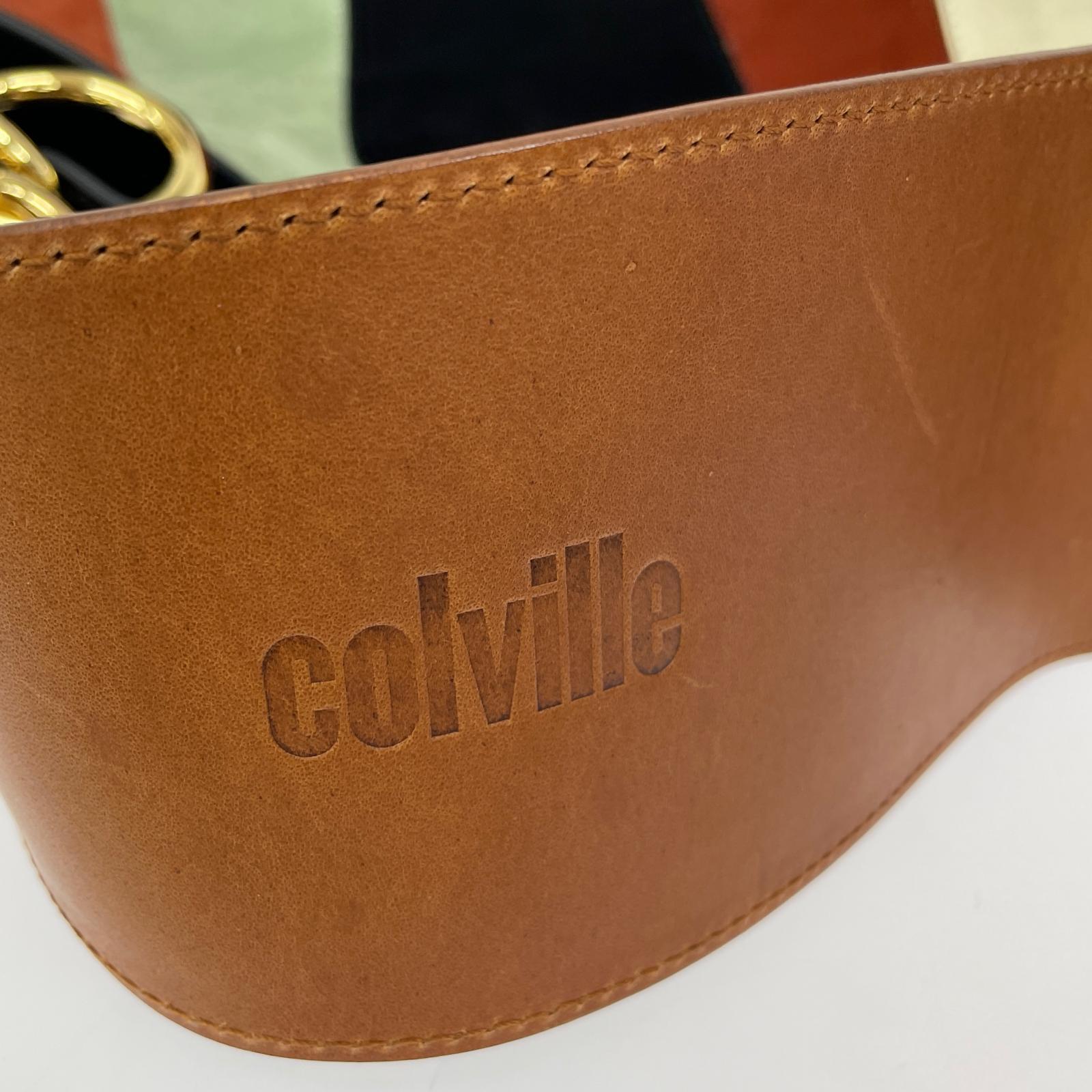ショルダーバッグ COLVILLE Cylinder Bag スウェード 2WAYバッグ マルチカラー