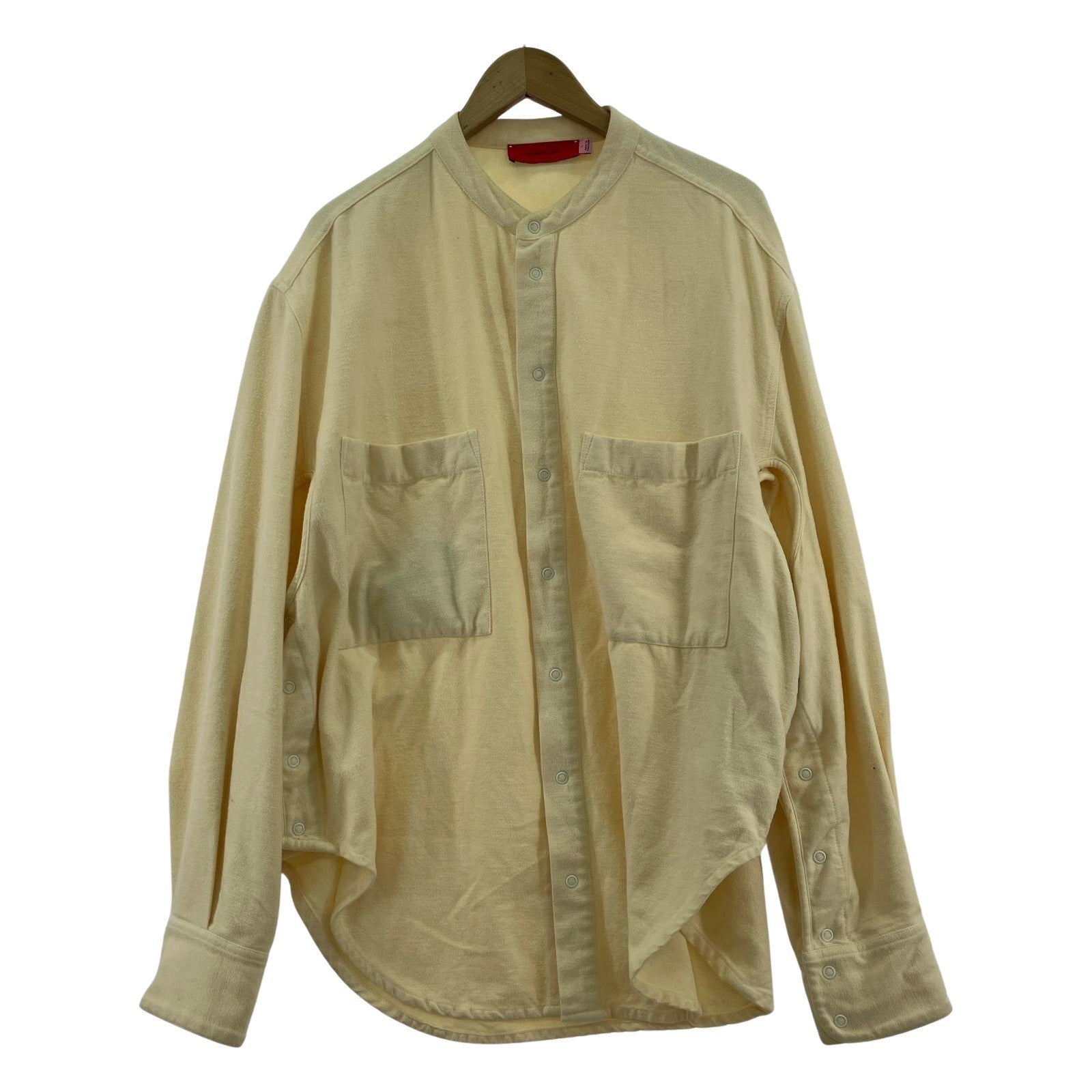 長袖シャツ ECKHAUS LATTA デザインバンドカラーシャツ L アイボリー L