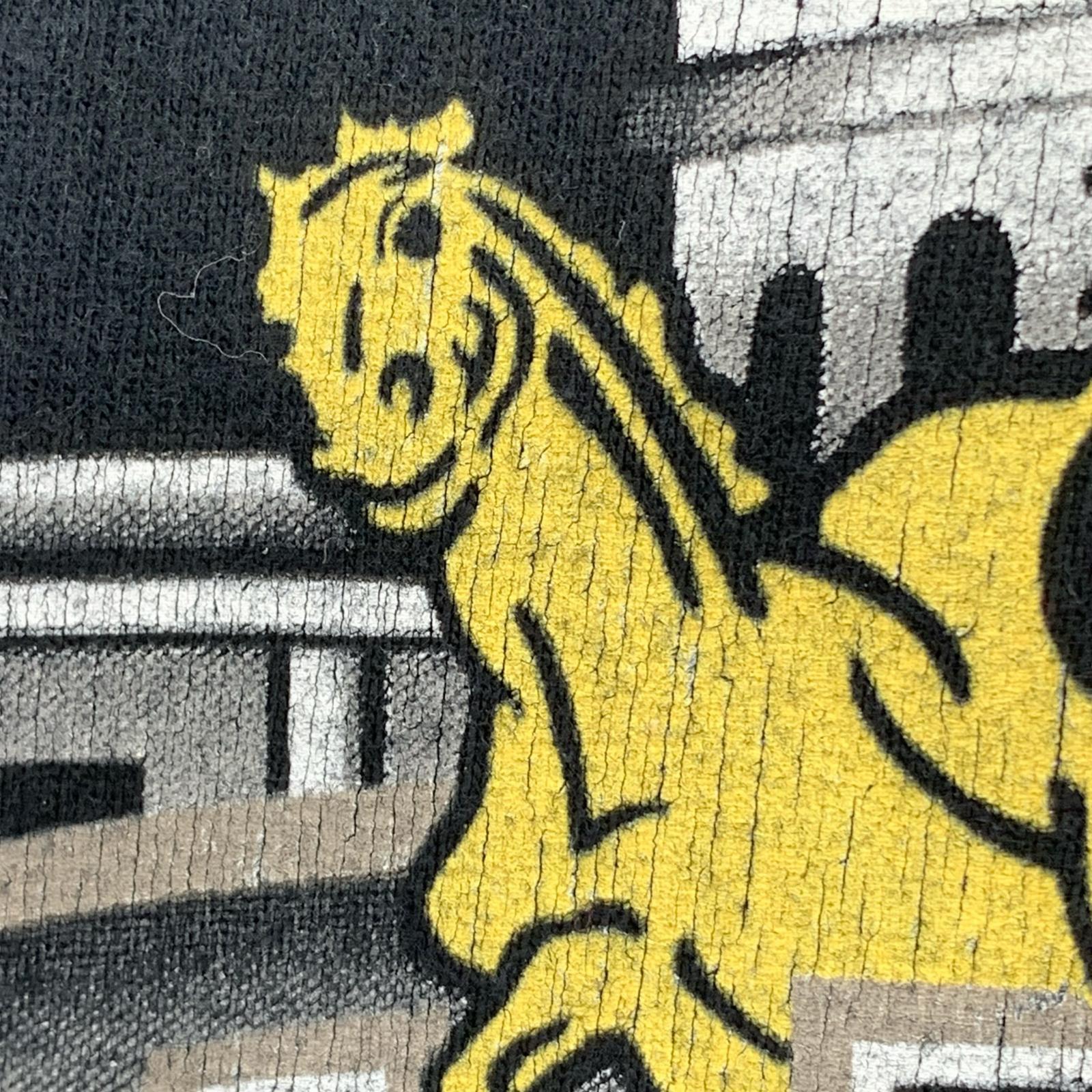 半袖Tシャツ バックプリントS/Sカットソー L ブラック