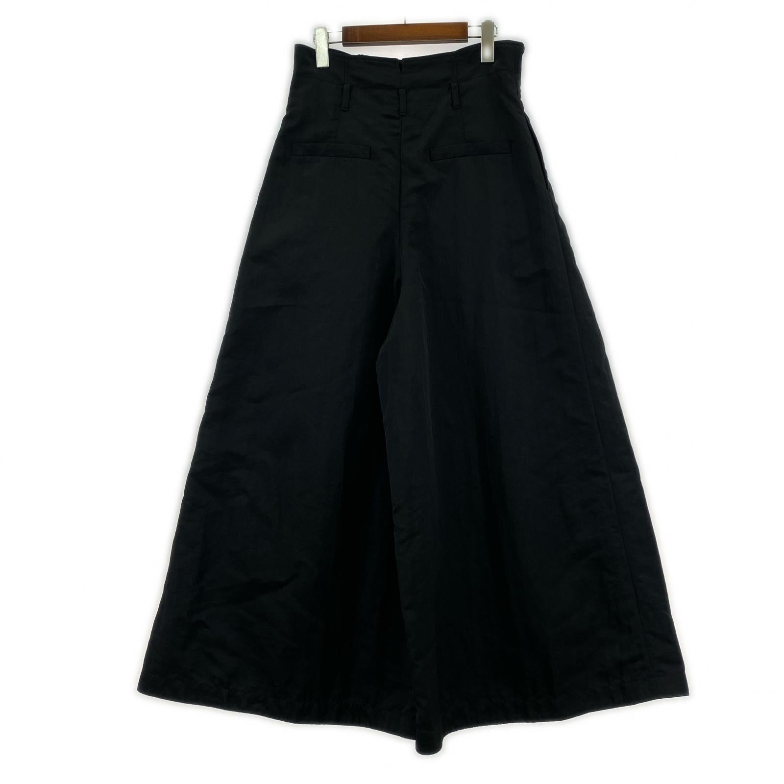 パンツ LOHEN/ハイウエスト2タックボリュームパンツ22AW/LH22W-PT065 ブラック