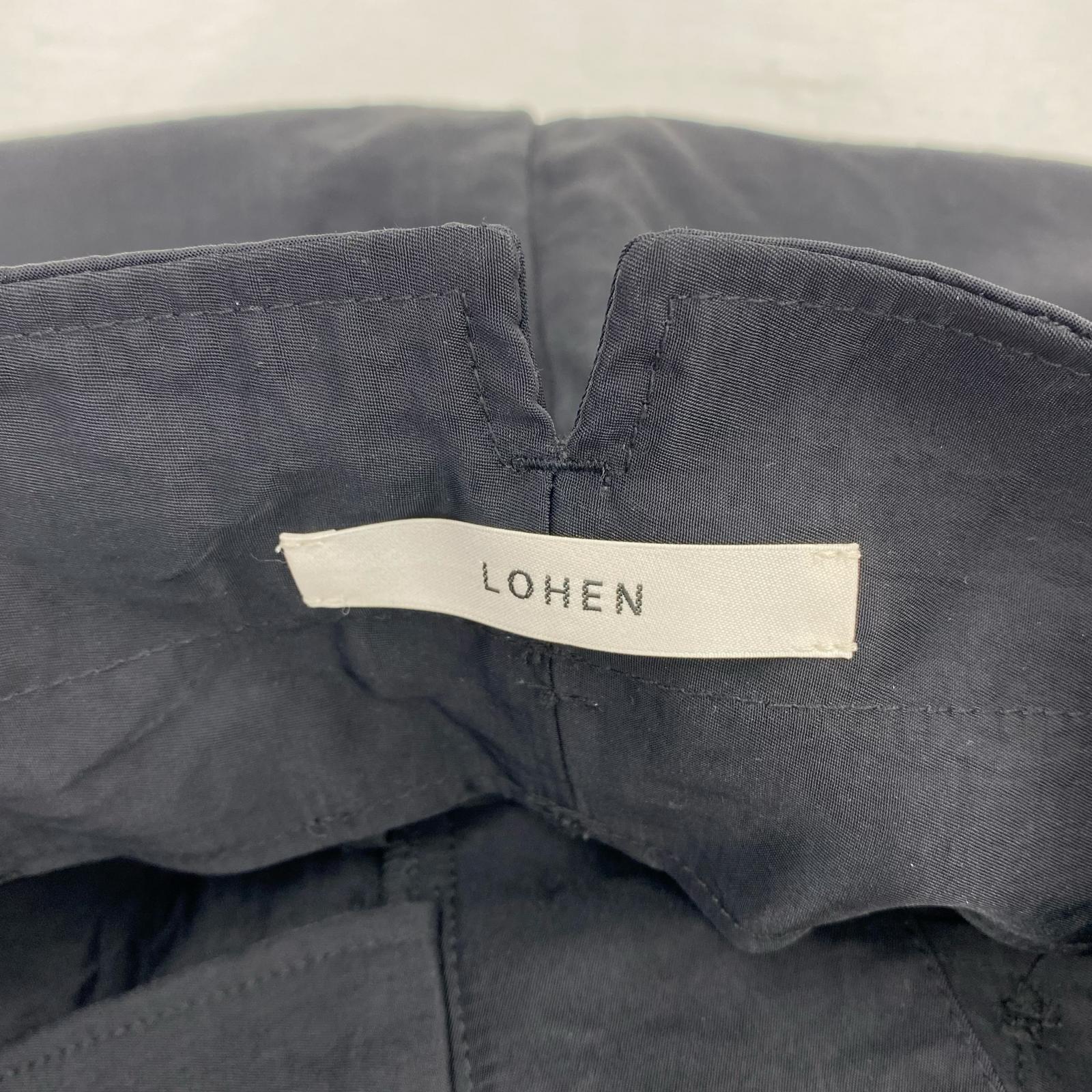 パンツ LOHEN/ハイウエスト2タックボリュームパンツ22AW/LH22W-PT065 ブラック