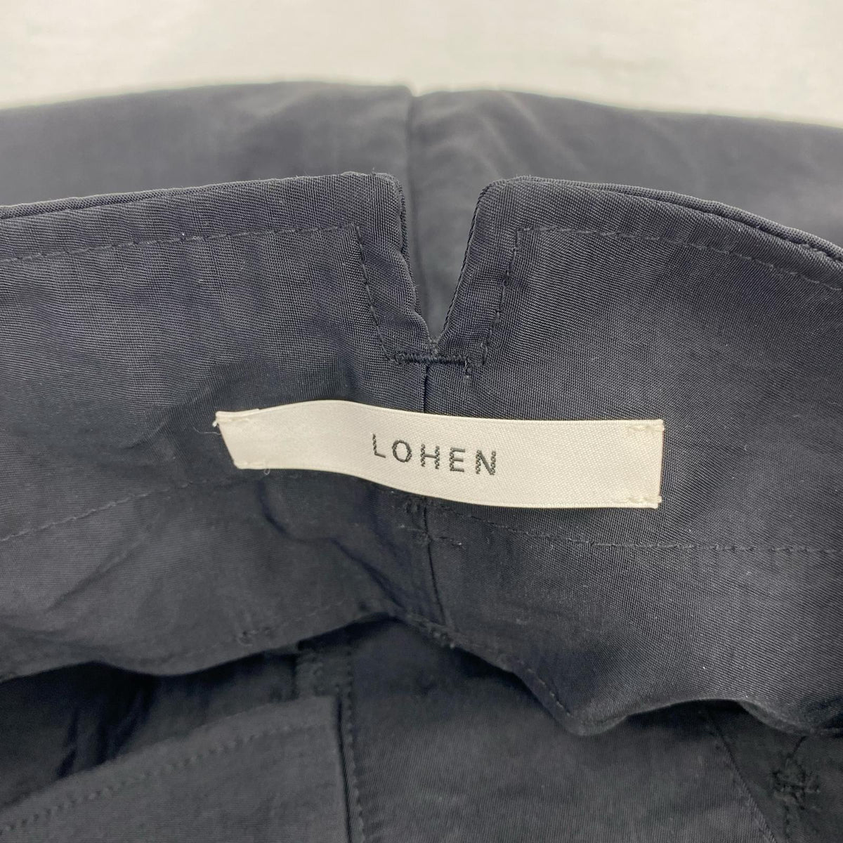 パンツ LOHEN/ハイウエスト2タックボリュームパンツ22AW/LH22W-PT065 ブラック