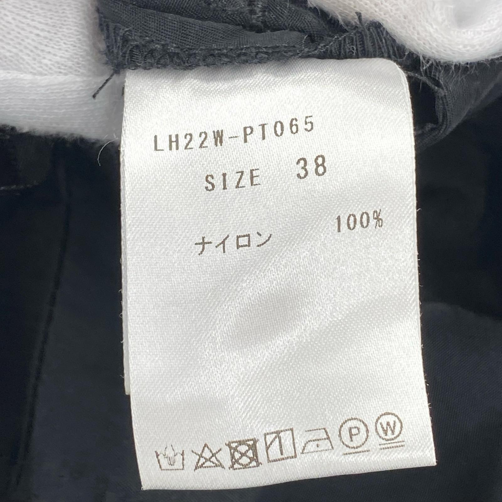 パンツ LOHEN/ハイウエスト2タックボリュームパンツ22AW/LH22W-PT065 ブラック