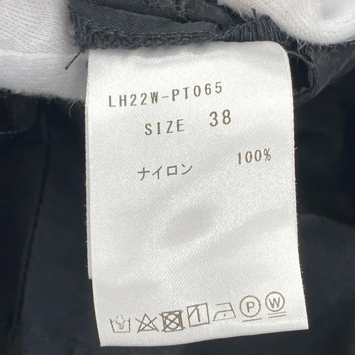 パンツ LOHEN/ハイウエスト2タックボリュームパンツ22AW/LH22W-PT065 ブラック