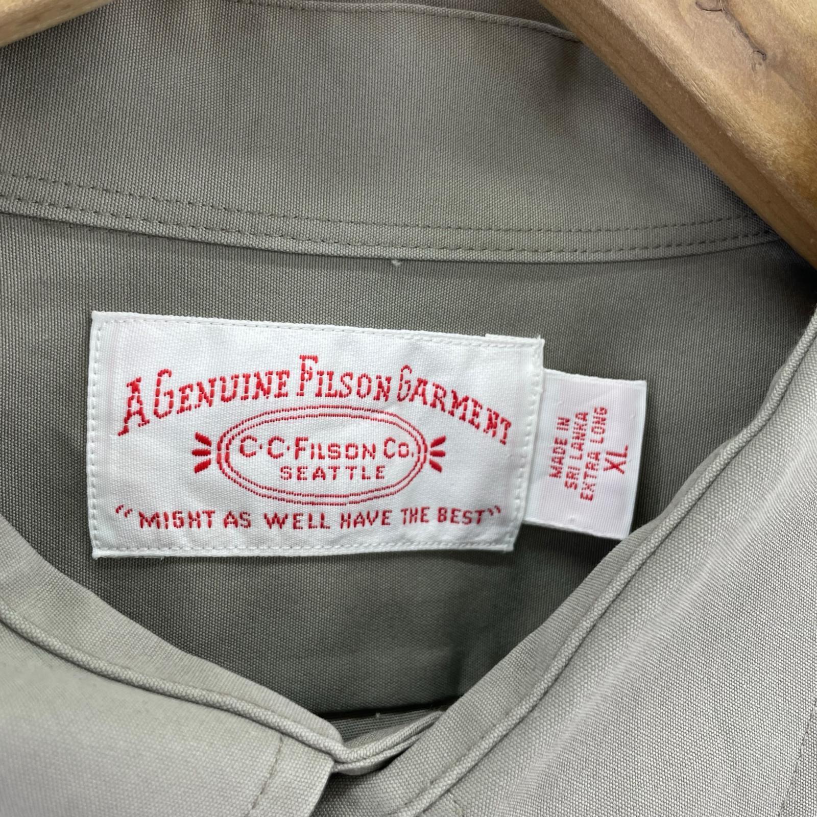 長袖シャツ FILSON ワークシャツ XL グレー