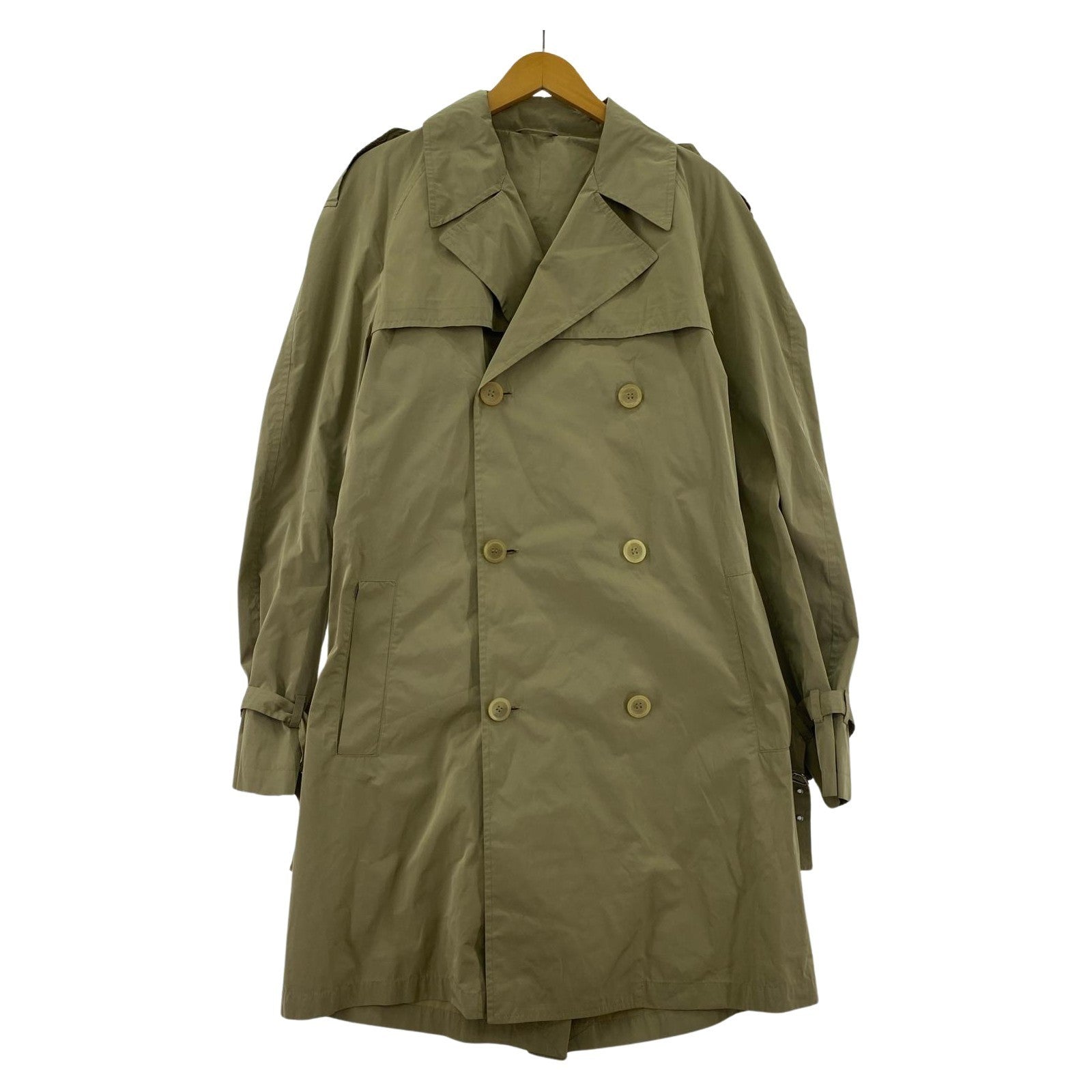 ジャケット JIL SANDER ラフシモンズ期 ポリ100% トレンチコート 44 ベージュ ベージュ