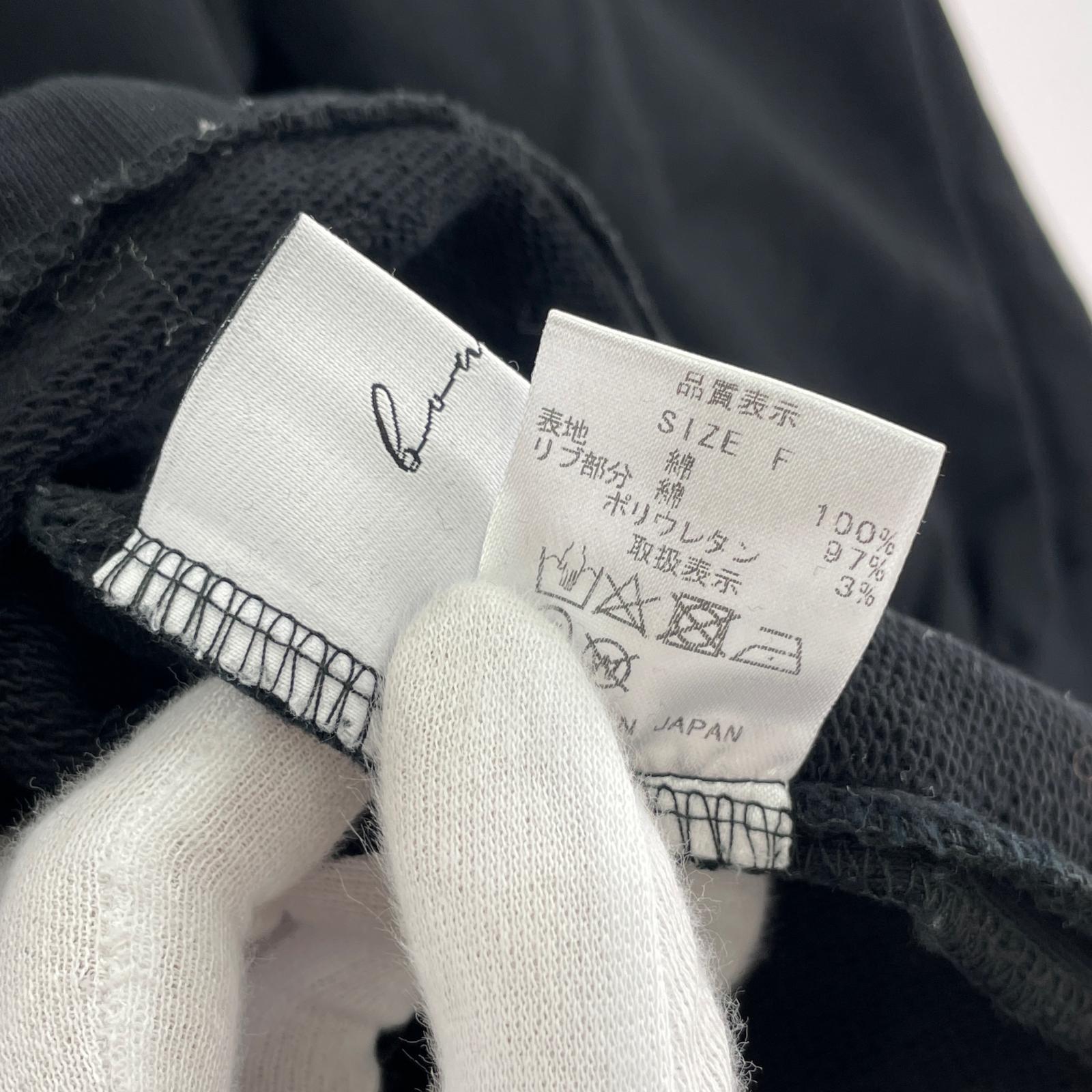 スウェット bow.a PUFF SHOULDER CUTSEW フリー ブラック