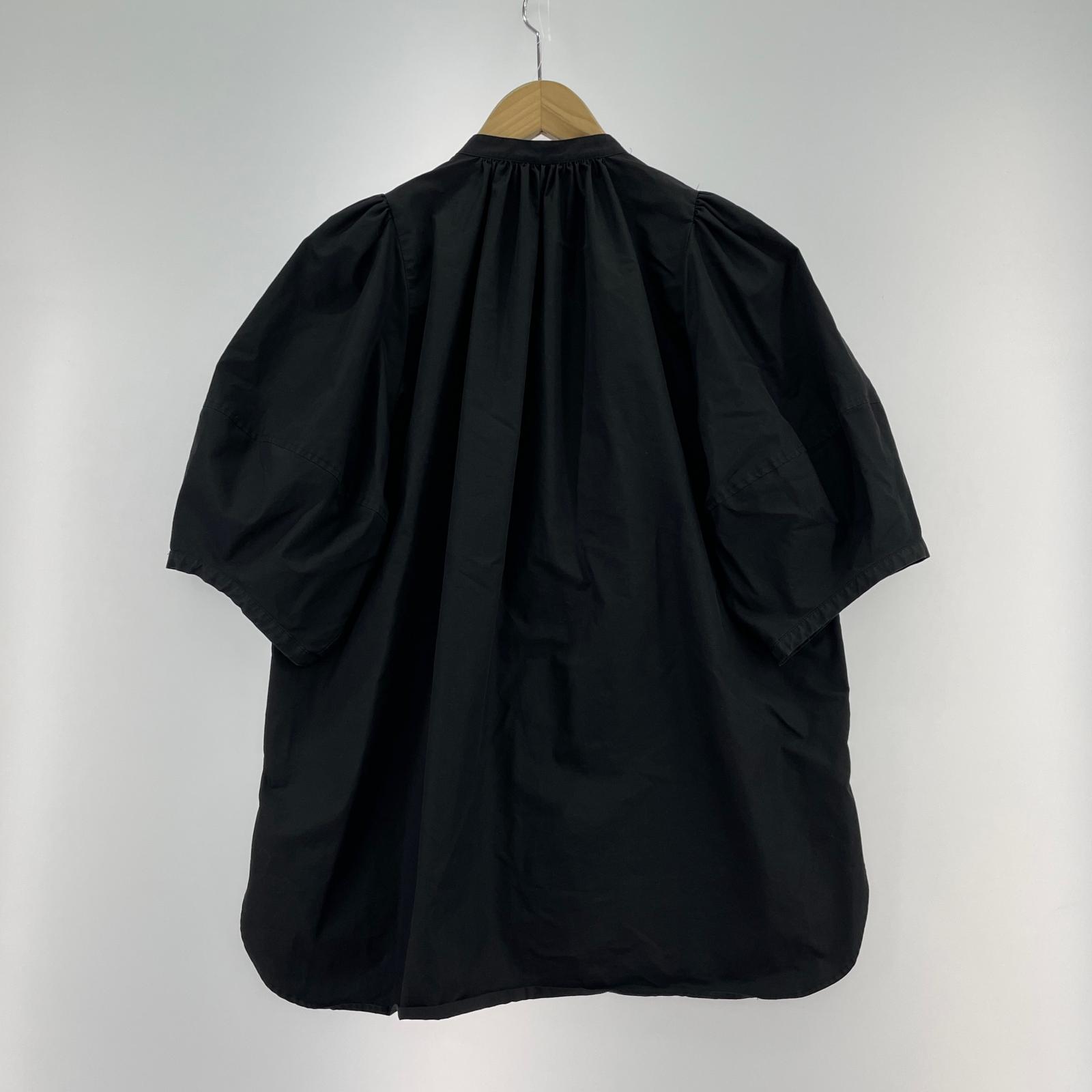 半袖シャツ T/C BALLOON SLEEVE BLOUSE/黒/1 1 ブラック