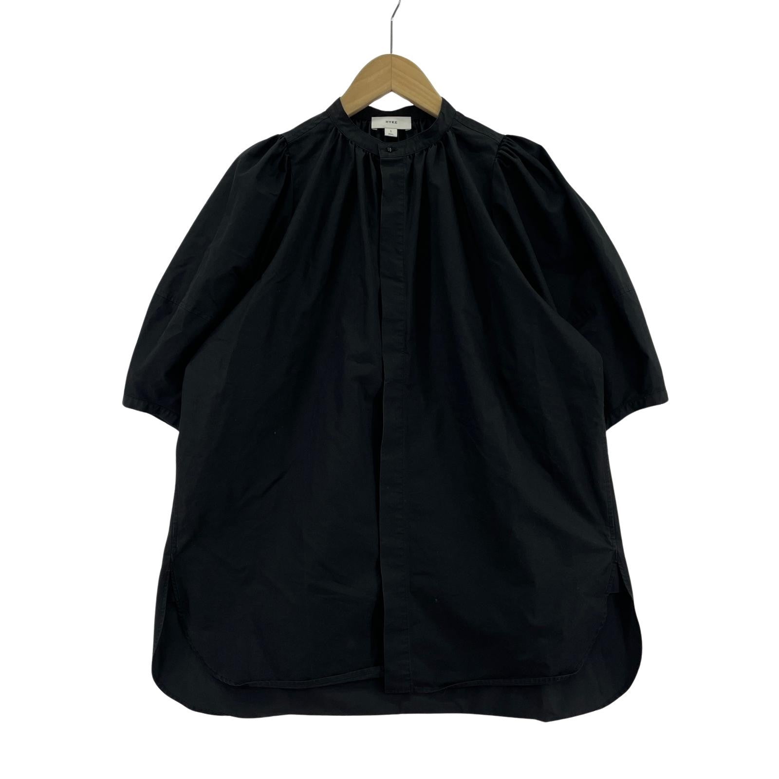 半袖シャツ T/C BALLOON SLEEVE BLOUSE/黒/1 1 ブラック