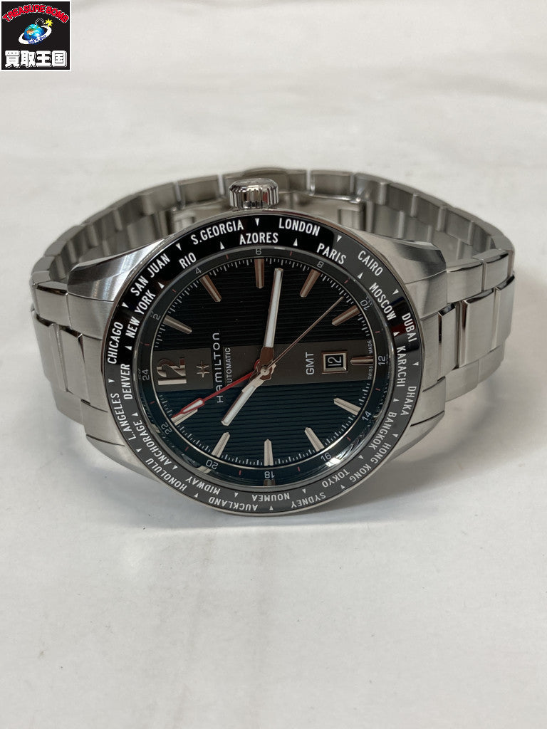 ハミルトン/ブロードウェイGMT/H43725131/仕上げ メンズAT H43725131/H437250 腕時計