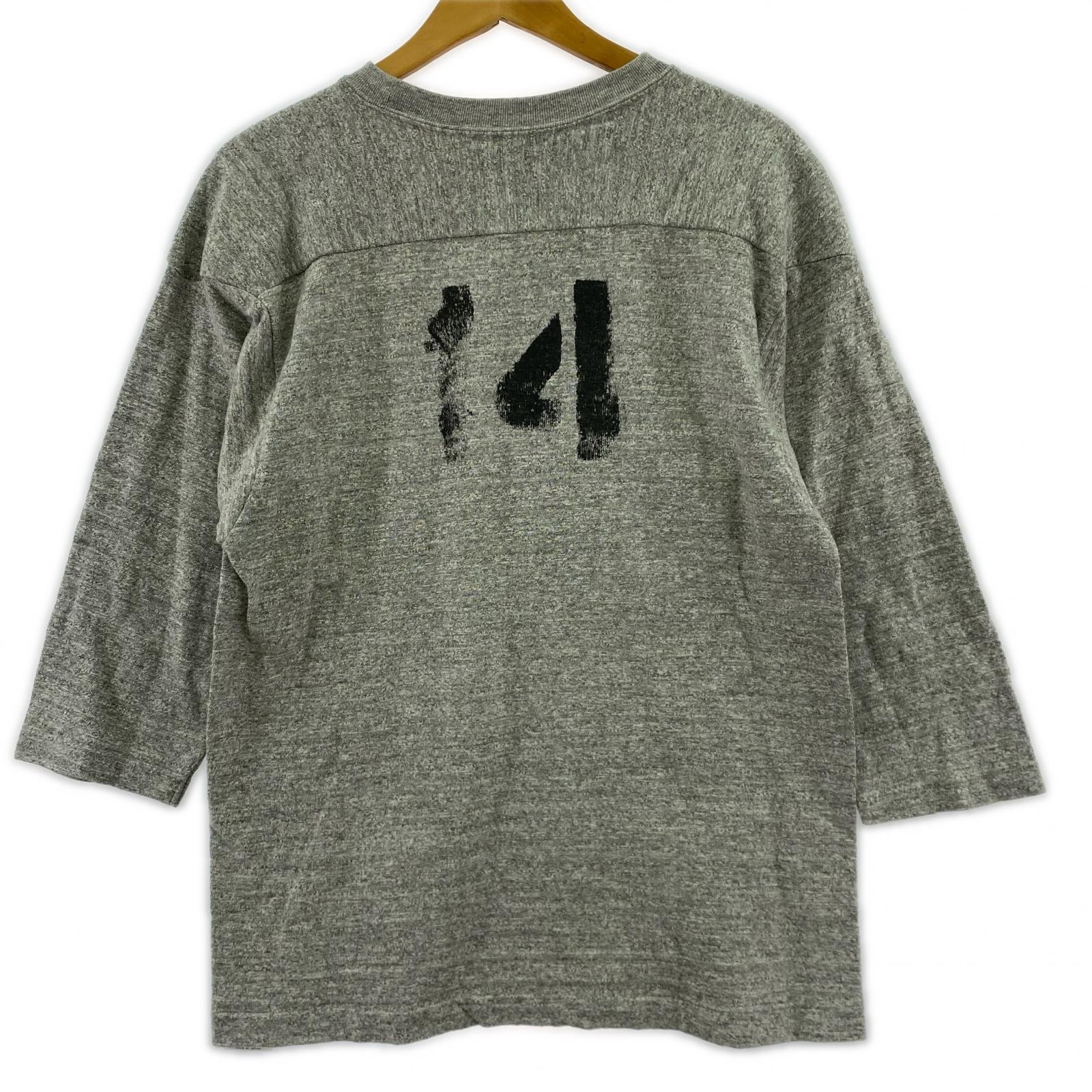 長袖Tシャツ WAREHOUSE Lot 4800 フットボールTシャツ グレー (38) 38 グレー