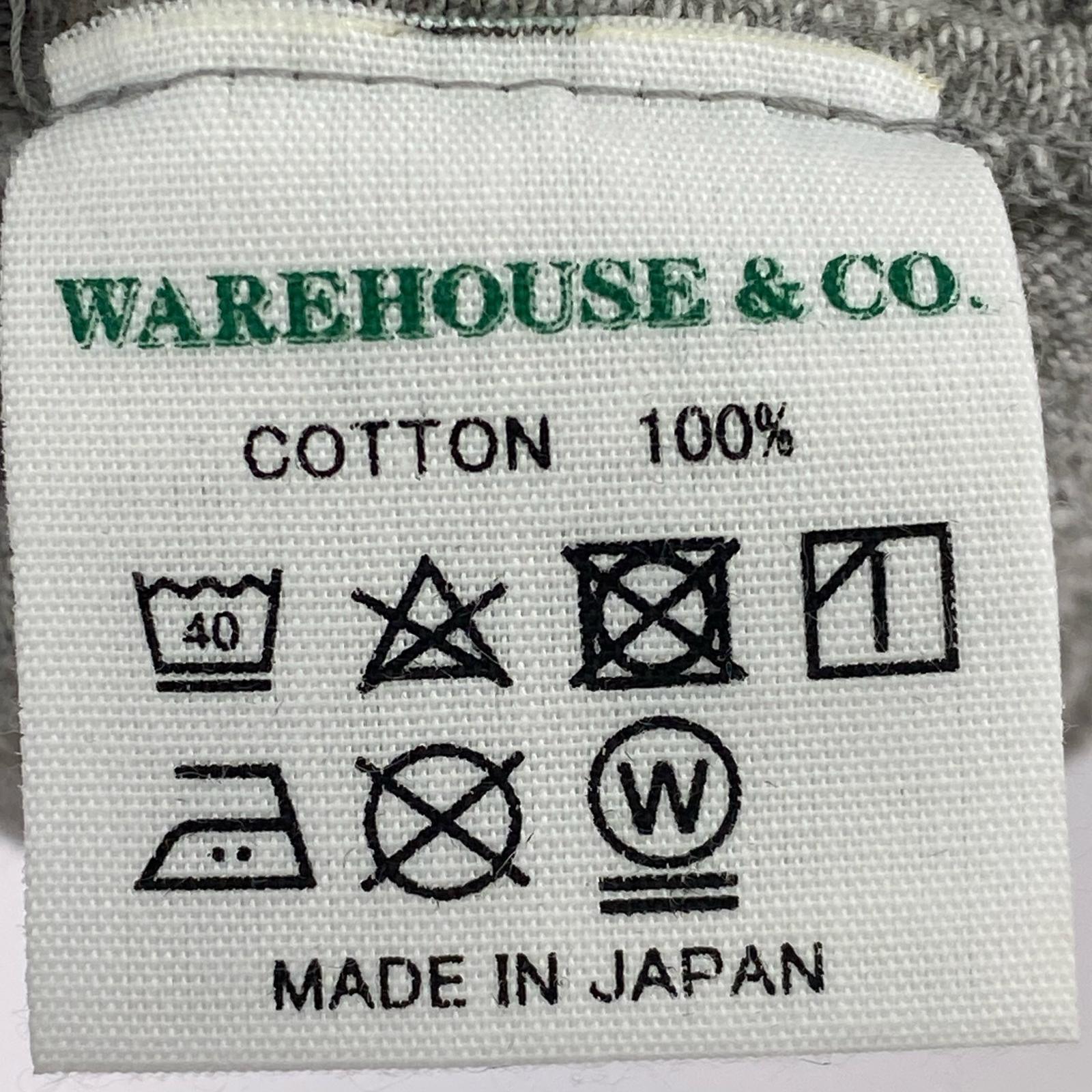 長袖Tシャツ WAREHOUSE Lot 4800 フットボールTシャツ グレー (38) 38 グレー