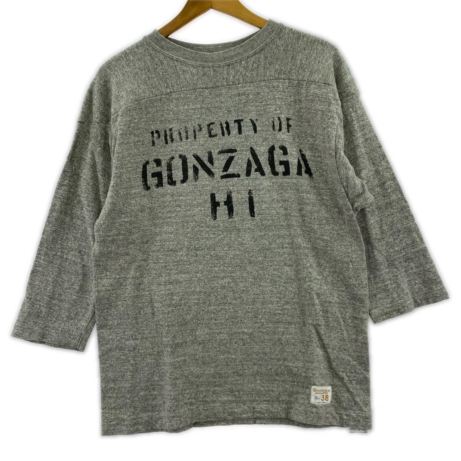 長袖Tシャツ WAREHOUSE Lot 4800 フットボールTシャツ グレー (38) 38 グレー