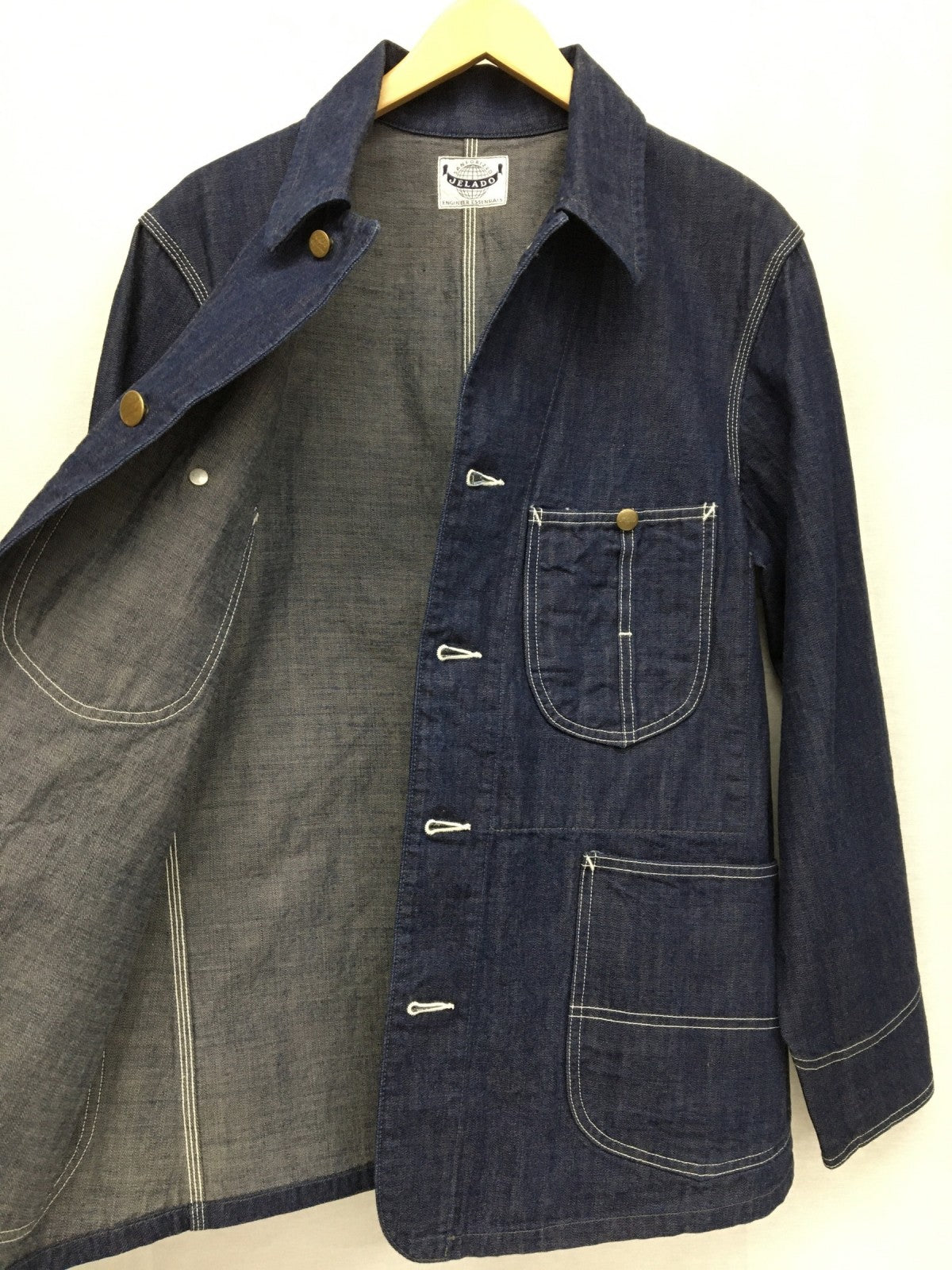 デニムジャケット 491J Coverall カバーオール (S) インディゴ