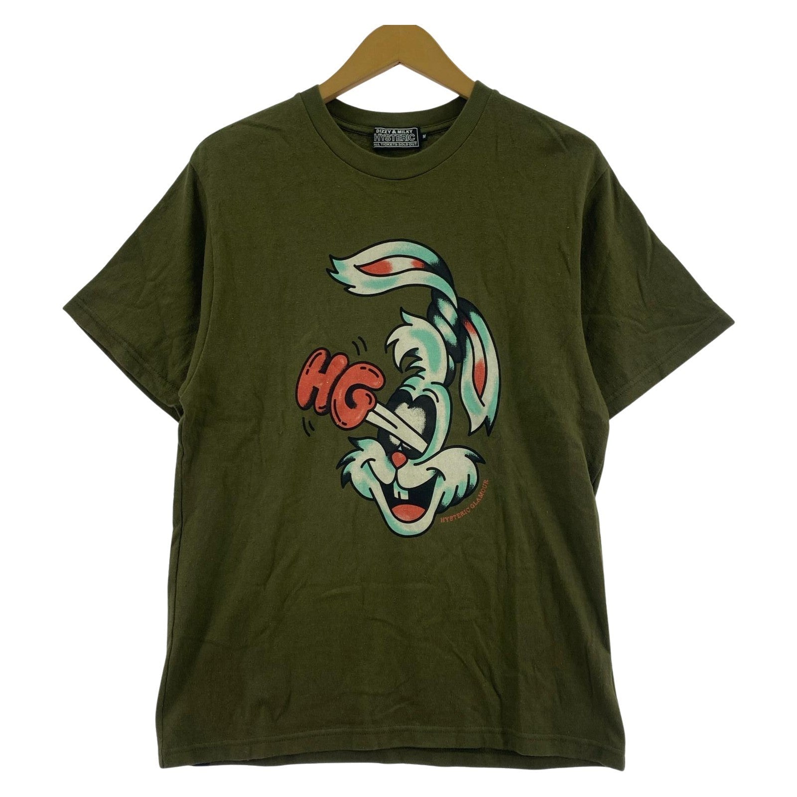 半袖Tシャツ HYSTERIC RABBIT Tシャツ (M) 02253CT11 M グリーン