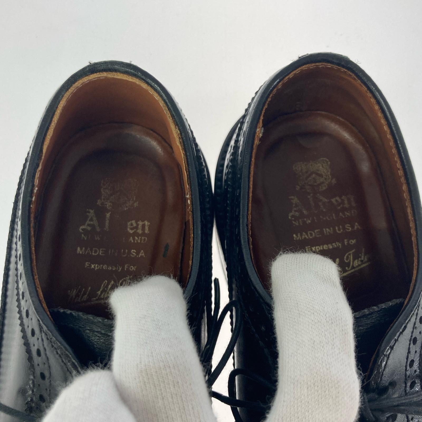 シューズ wild life tailor別注 LONG Wing Blucher ブラック