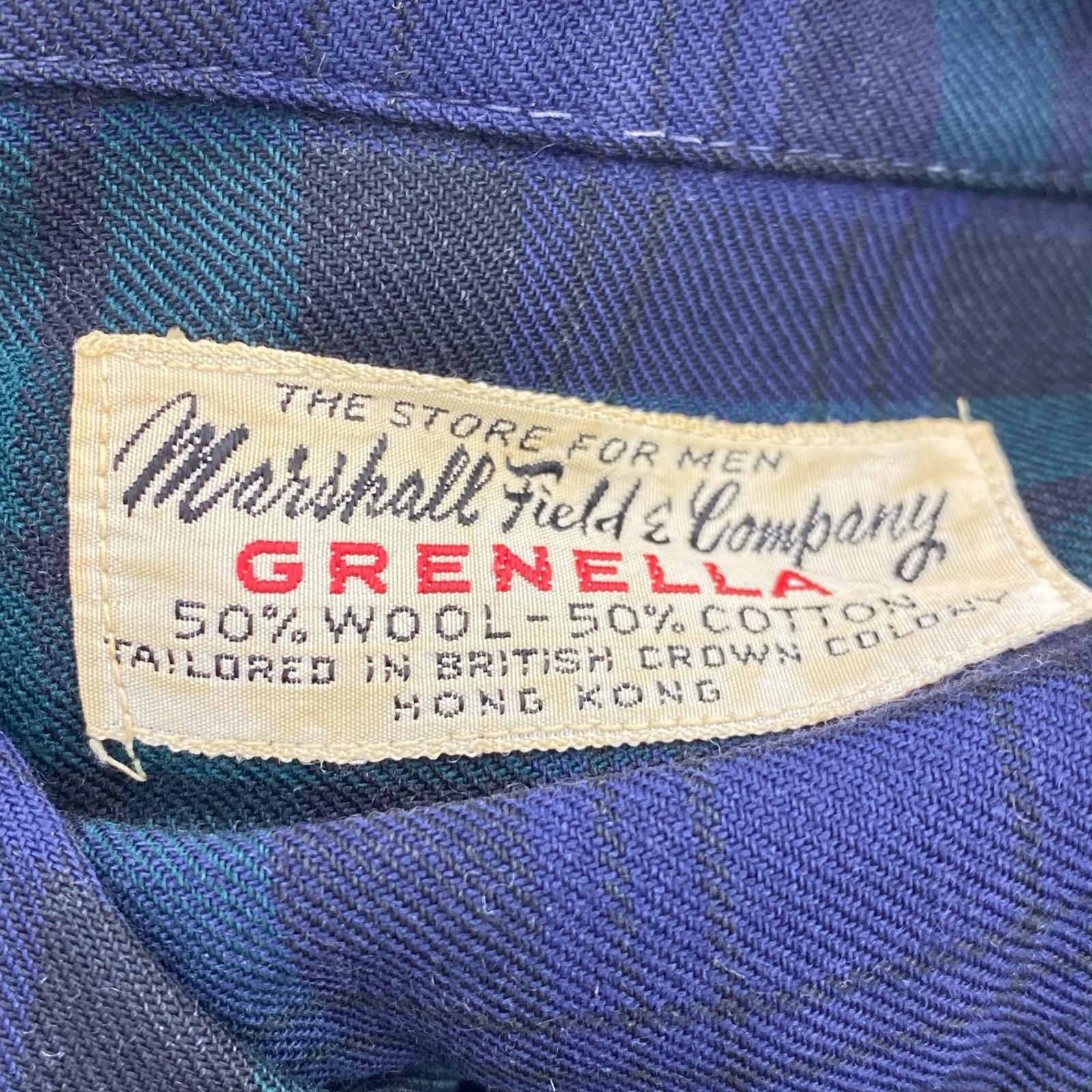 長袖シャツ marshall field & companyコットンウール チェック L