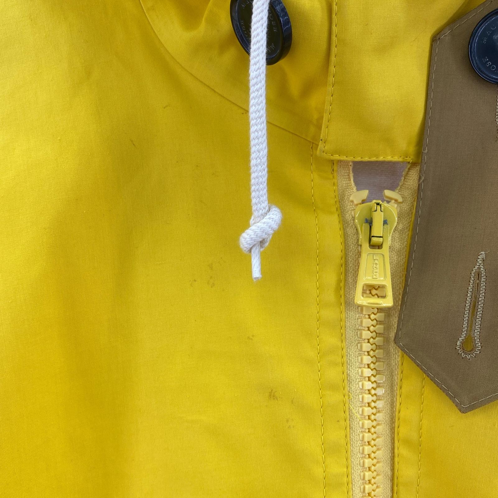 ジャケット Mackintosh×Band of outsiders ゴム引き フーデッドジャケット 40 イエロー