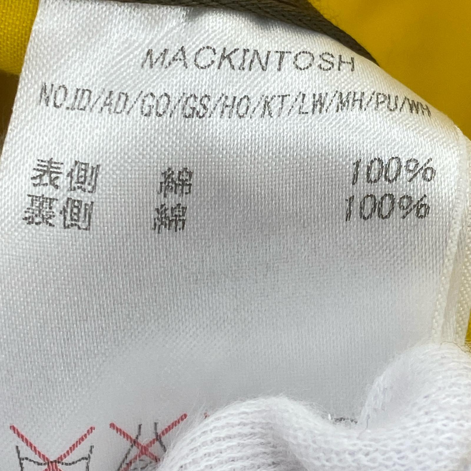 ジャケット Mackintosh×Band of outsiders ゴム引き フーデッドジャケット 40 イエロー