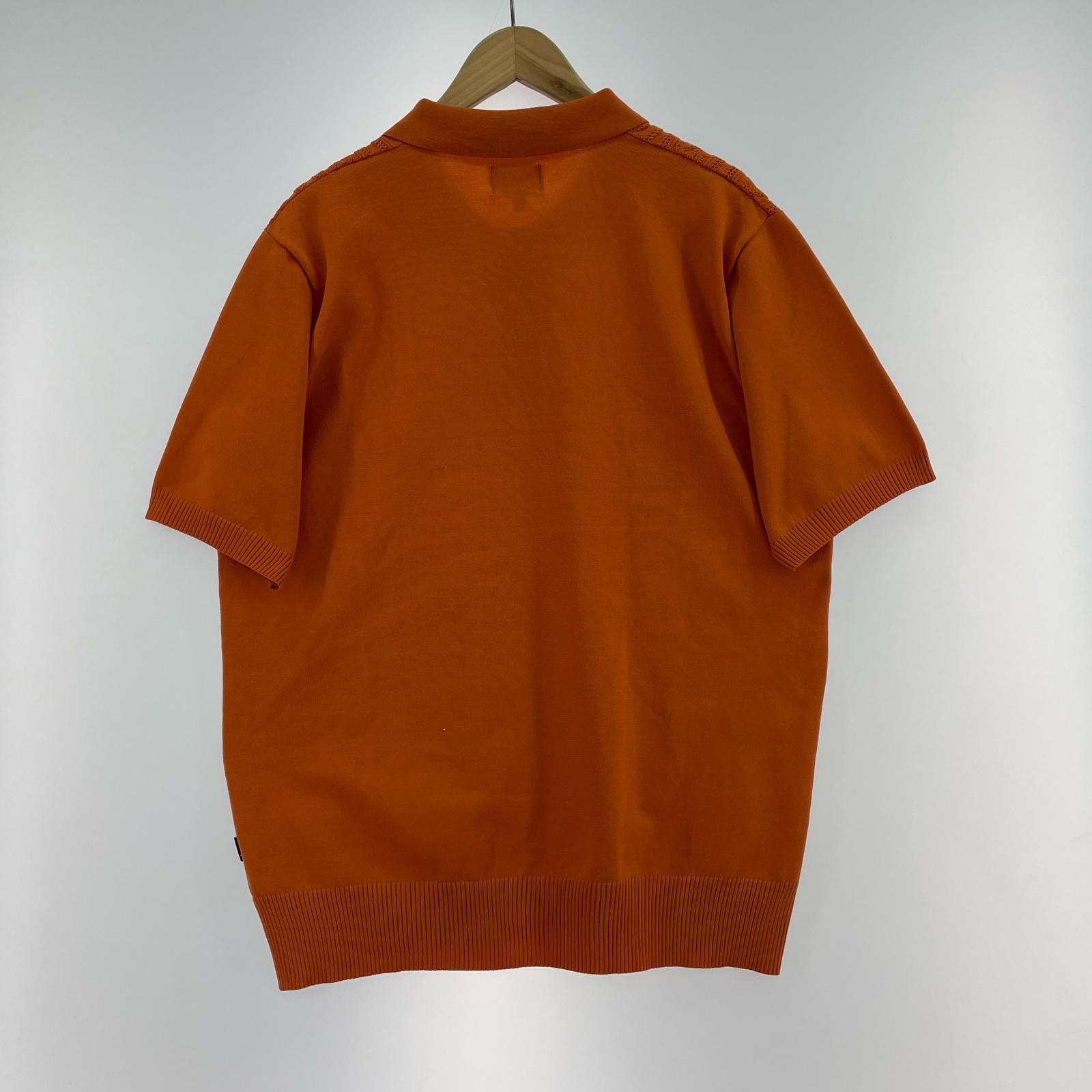ポロシャツ 2020SS S/S CABLE POLO ORANGE L