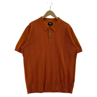ポロシャツ 2020SS S/S CABLE POLO ORANGE L