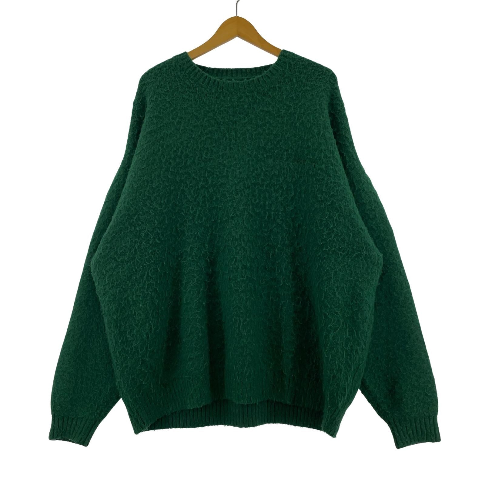 ニット TAKE ID CREWNECK KNIT PULLOVER GREEN L グリーン