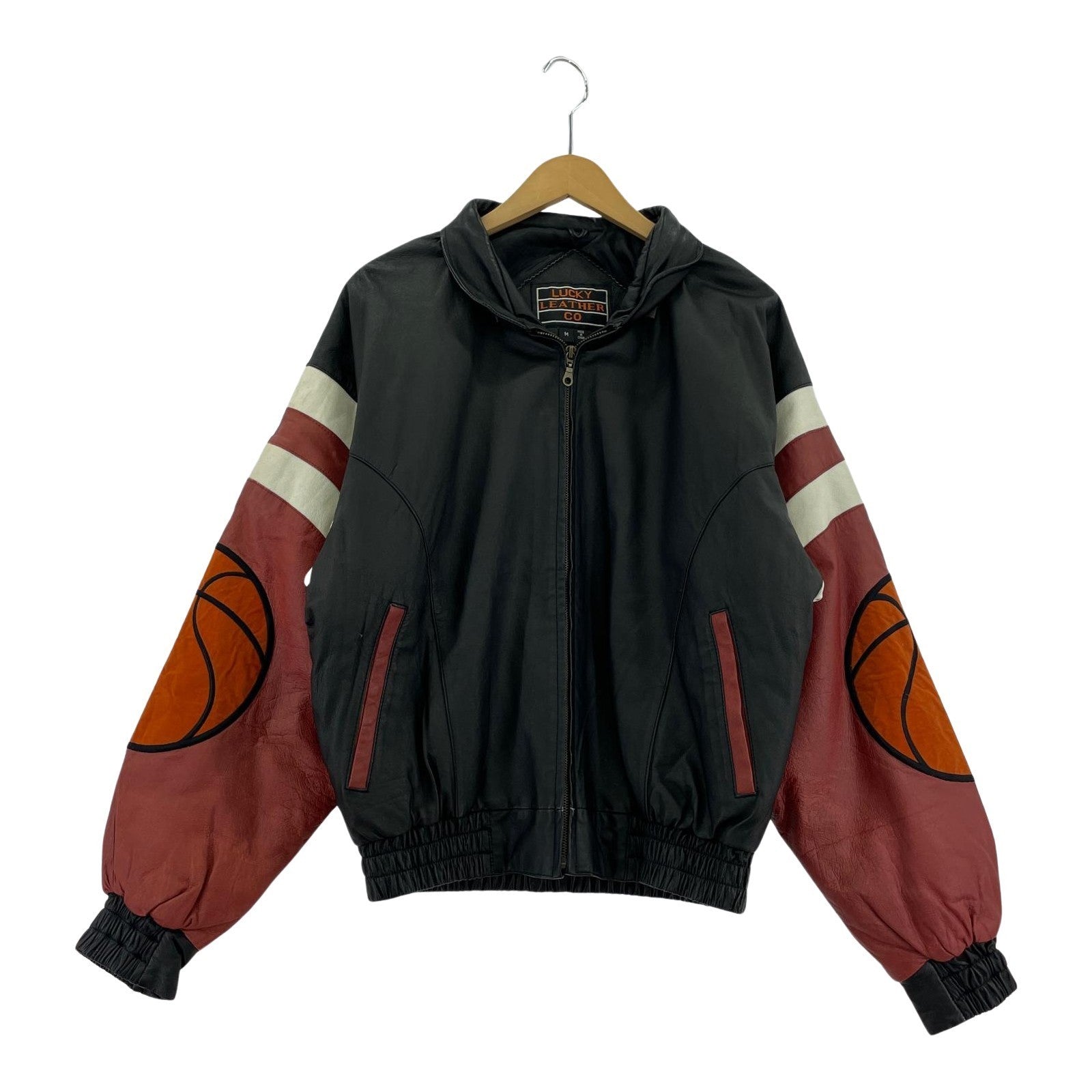 ジャケット lucky leather co シカゴ レザージャケット M ブラック