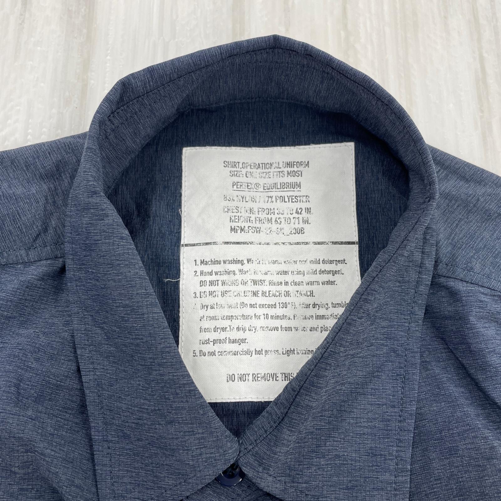 半袖シャツ PERTEX LIGHTWEIGHT S/S SHIRT ネイビー