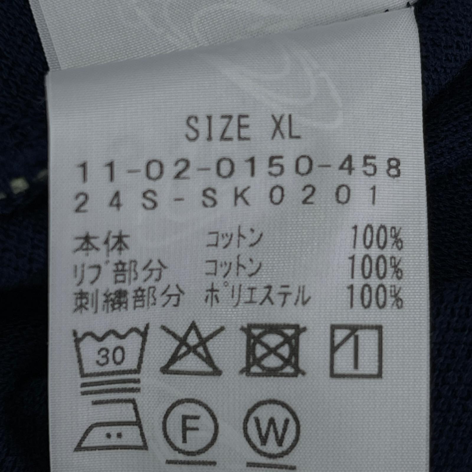ポロシャツ 24SS BILL分 オーバーサイズ鹿の子ポロシャツ ネイビー