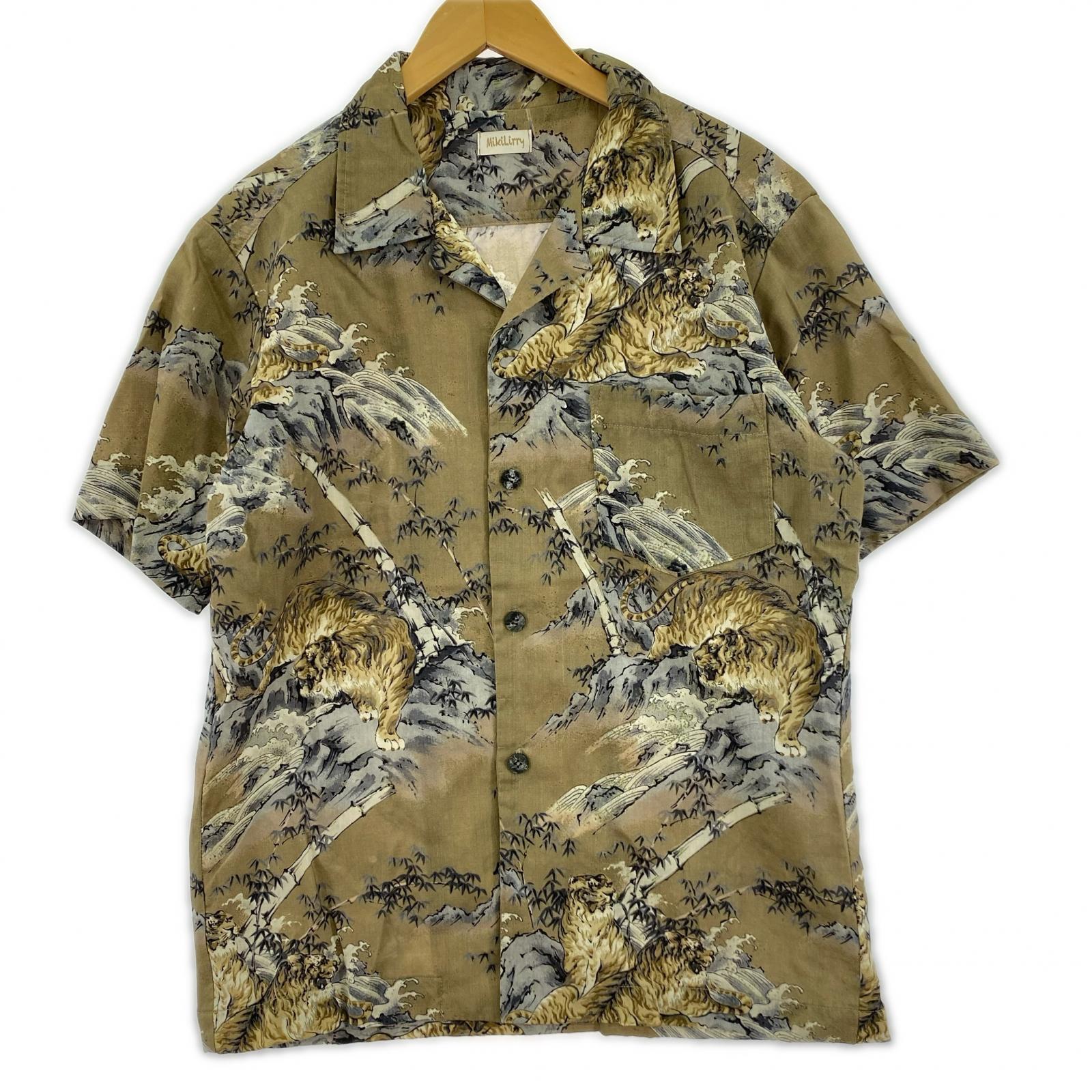 半袖シャツ MikiLirry リメイク虎柄シャツ