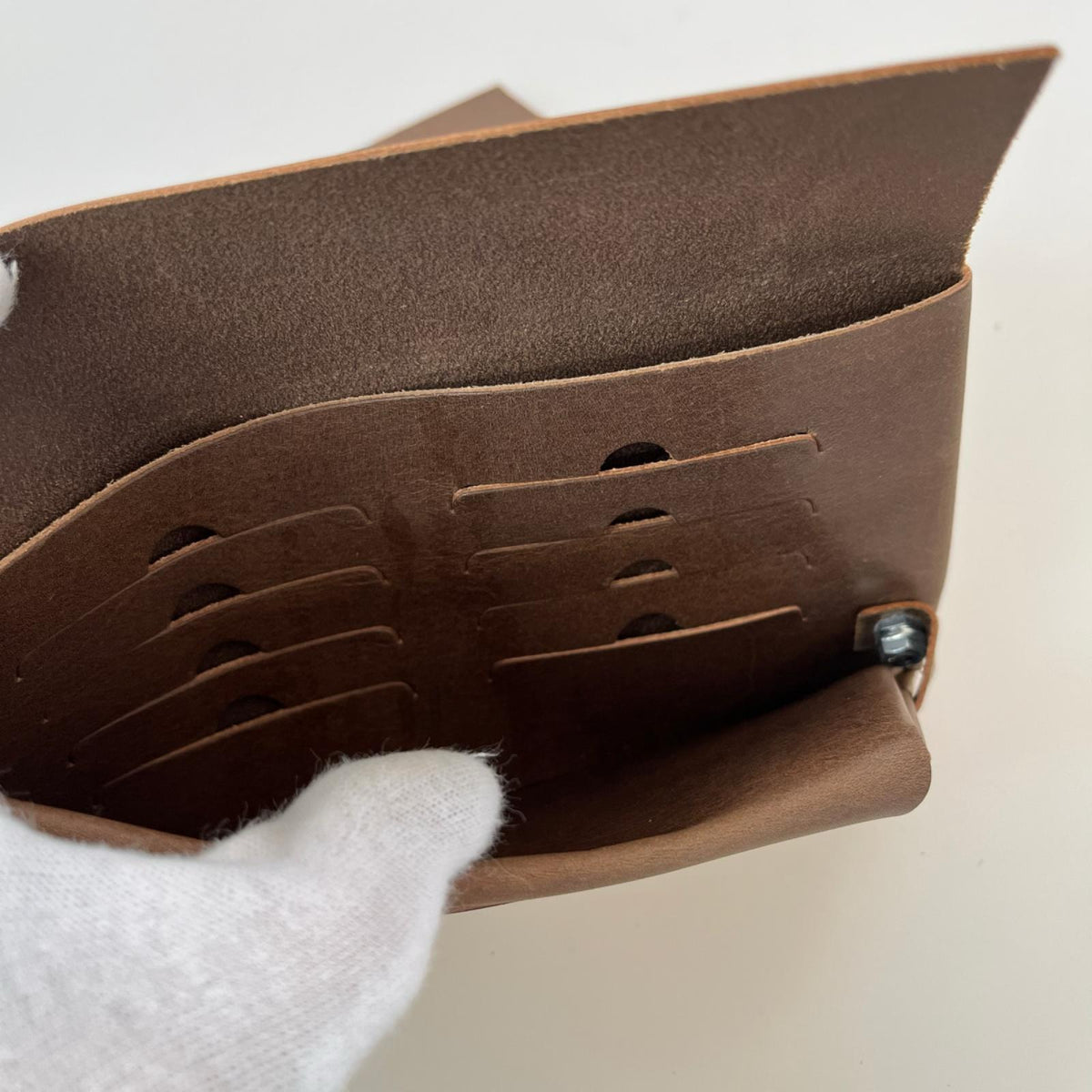 長財布 所作 長財布 ブラウン