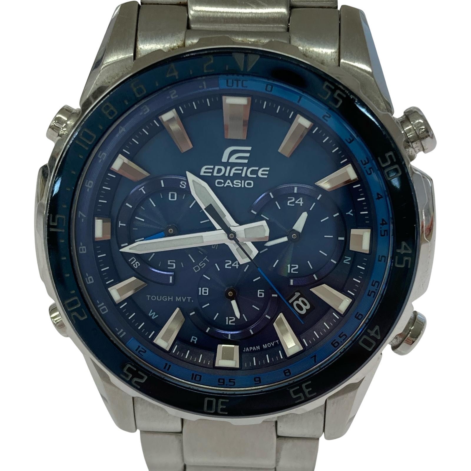 腕時計 EDIFICE/ソーラー時計/SLV シルバー