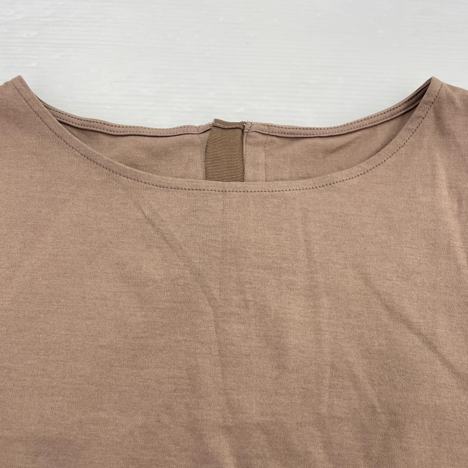 その他トップス Aquascutum プレートタグ付ノースリーブカットソー バックジップ ベージュ
