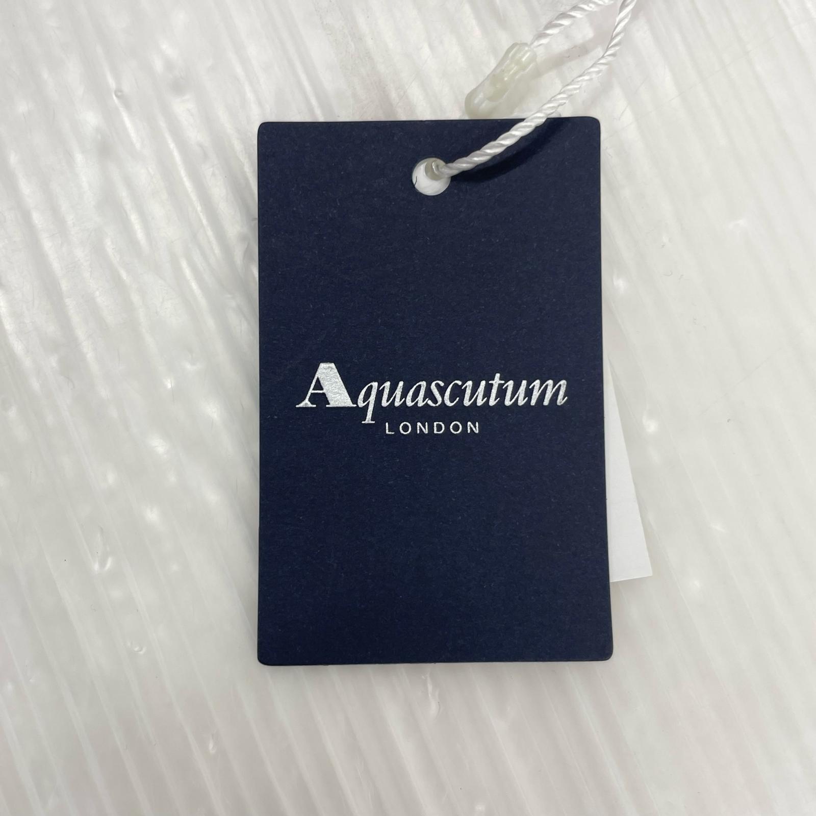 その他トップス Aquascutum プレートタグ付ノースリーブカットソー バックジップ ベージュ