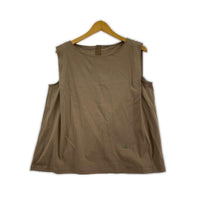 その他トップス Aquascutum プレートタグ付ノースリーブカットソー バックジップ ベージュ