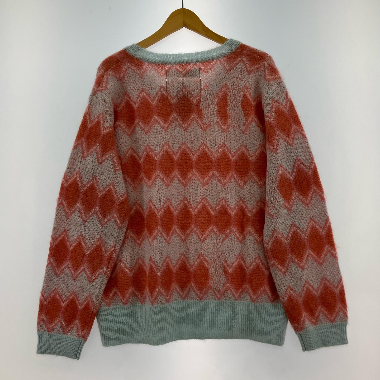 ニット DAIRIKU 23AW Tite Border Knit Pullover モヘヤニット M サックス×レッド M