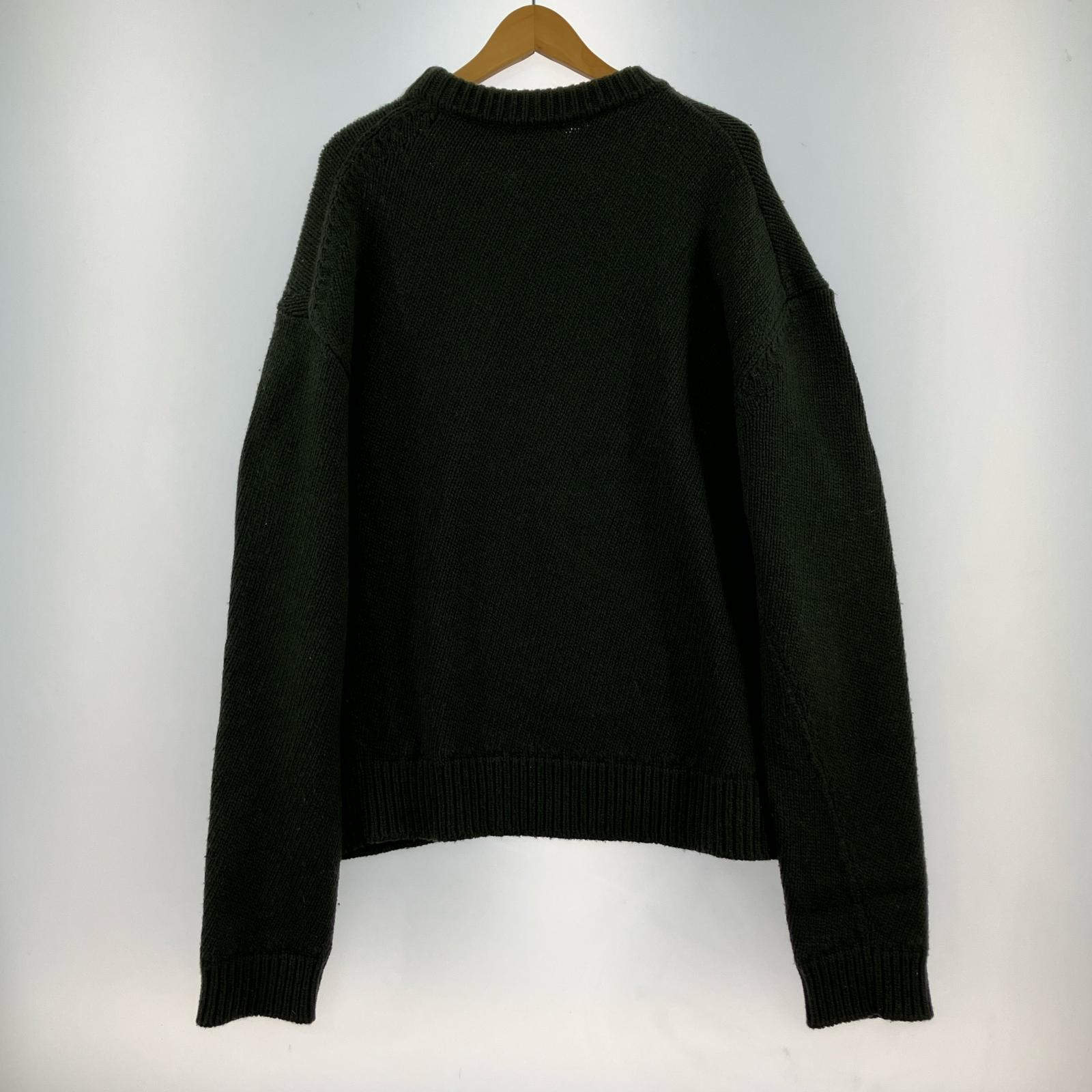 ニット JIL SANDER カシミヤ混クルーネックニット 48 オリーブ 48